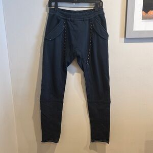 Psylo Navy Drop Crotch Studded Legging Jogger Size‎ 0